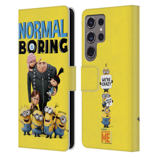 Despicable Me Gru's Family Minions Leather Book Wallet Case Cover For Samsung Galaxy S24 Ultra 5G