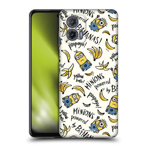 Despicable Me Minion Graphics Banana Doodle Pattern Soft Gel Case for Motorola Moto G73 5G