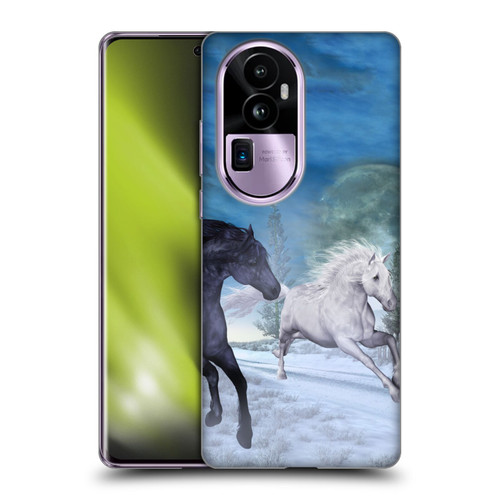 Simone Gatterwe Horses Freedom In The Snow Soft Gel Case for OPPO Reno10 Pro+