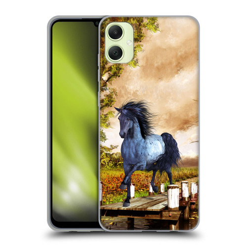 Simone Gatterwe Horses On The Lake Soft Gel Case for Samsung Galaxy A05
