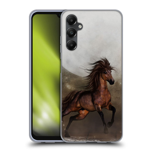 Simone Gatterwe Horses Brown Soft Gel Case for Samsung Galaxy A05s