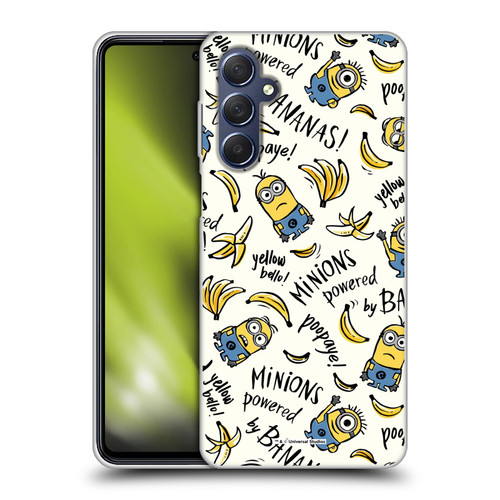 Despicable Me Minion Graphics Banana Doodle Pattern Soft Gel Case for Samsung Galaxy M54 5G
