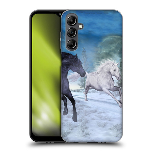 Simone Gatterwe Horses Freedom In The Snow Soft Gel Case for Samsung Galaxy M14 5G