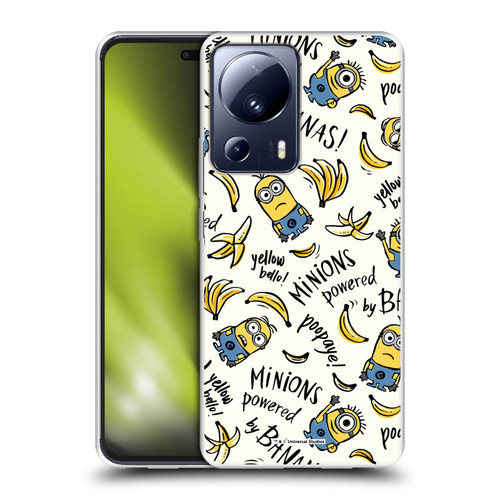 Despicable Me Minion Graphics Banana Doodle Pattern Soft Gel Case for Xiaomi 13 Lite 5G