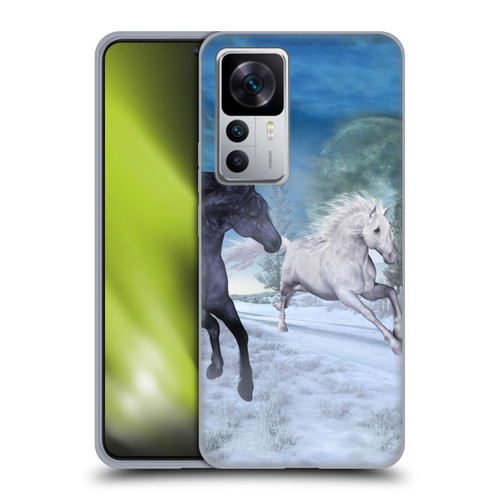 Simone Gatterwe Horses Freedom In The Snow Soft Gel Case for Xiaomi 12T 5G / 12T Pro 5G / Redmi K50 Ultra 5G