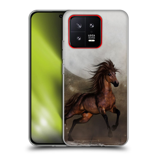 Simone Gatterwe Horses Brown Soft Gel Case for Xiaomi 13 5G