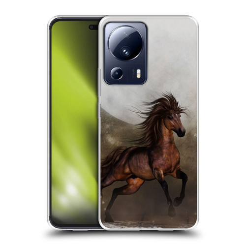Simone Gatterwe Horses Brown Soft Gel Case for Xiaomi 13 Lite 5G