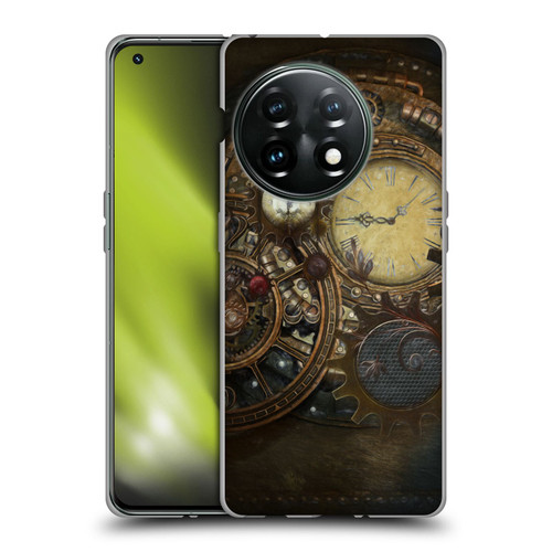 Simone Gatterwe Steampunk Clocks Soft Gel Case for OnePlus 11 5G