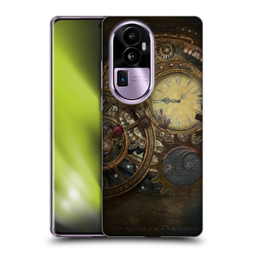 Simone Gatterwe Steampunk Clocks Soft Gel Case for OPPO Reno10 Pro+