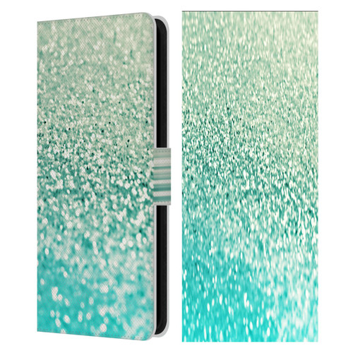 Monika Strigel Glitter Collection Mint Leather Book Wallet Case Cover For Samsung Galaxy S23 FE 5G
