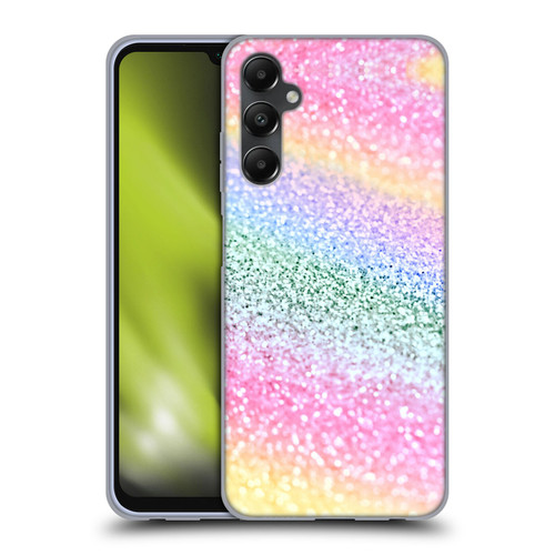 Monika Strigel Glitter Collection Unircorn Rainbow Soft Gel Case for Samsung Galaxy A05s