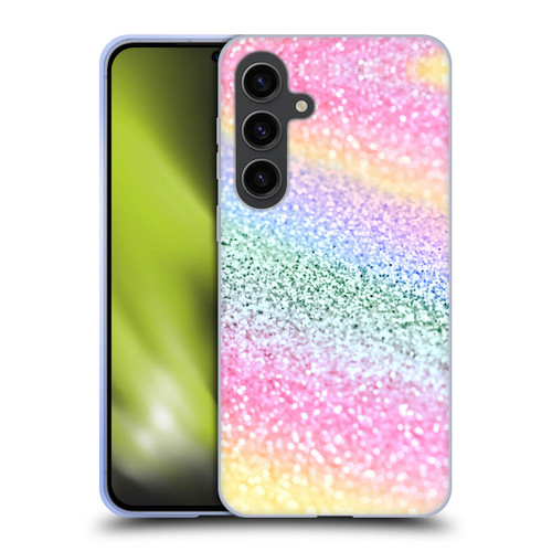 Monika Strigel Glitter Collection Unircorn Rainbow Soft Gel Case for Samsung Galaxy S24+ 5G