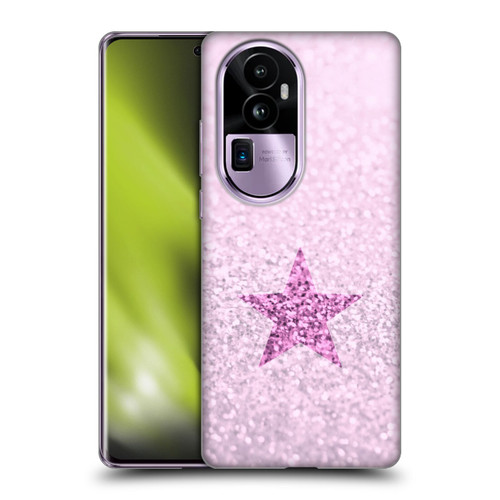 Monika Strigel Glitter Star Pastel Pink Soft Gel Case for OPPO Reno10 Pro+