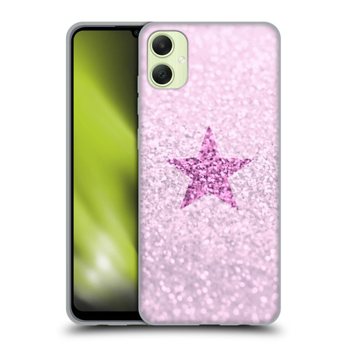 Monika Strigel Glitter Star Pastel Pink Soft Gel Case for Samsung Galaxy A05