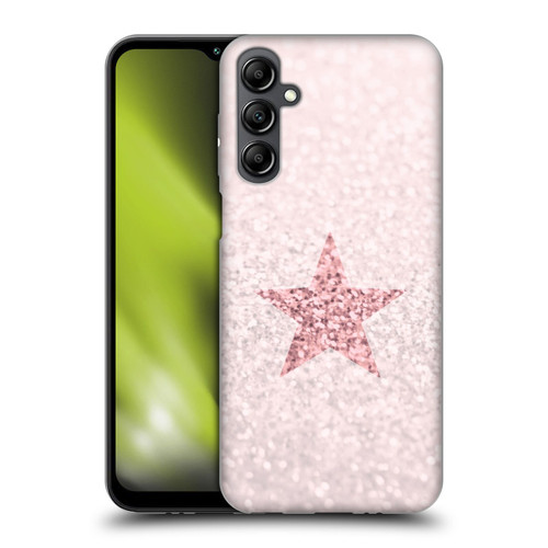 Monika Strigel Glitter Star Pastel Rose Pink Soft Gel Case for Samsung Galaxy M14 5G