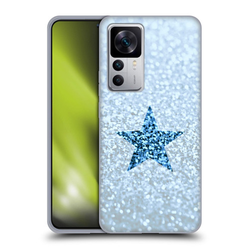 Monika Strigel Glitter Star Pastel Rainy Blue Soft Gel Case for Xiaomi 12T 5G / 12T Pro 5G / Redmi K50 Ultra 5G