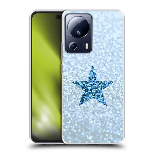 Monika Strigel Glitter Star Pastel Rainy Blue Soft Gel Case for Xiaomi 13 Lite 5G