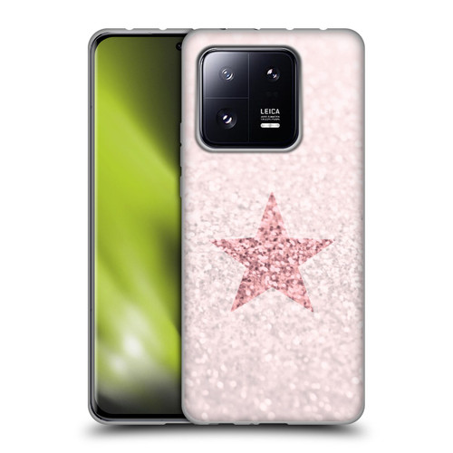 Monika Strigel Glitter Star Pastel Rose Pink Soft Gel Case for Xiaomi 13 Pro 5G