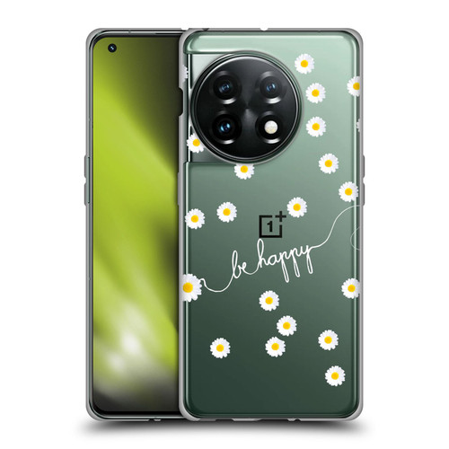 Monika Strigel Happy Daisy Clear Soft Gel Case for OnePlus 11 5G