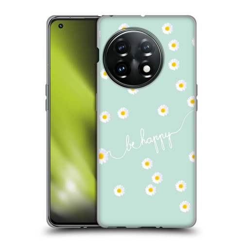 Monika Strigel Happy Daisy Mint Soft Gel Case for OnePlus 11 5G