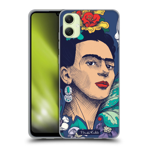 Frida Kahlo Sketch Flowers Soft Gel Case for Samsung Galaxy A05