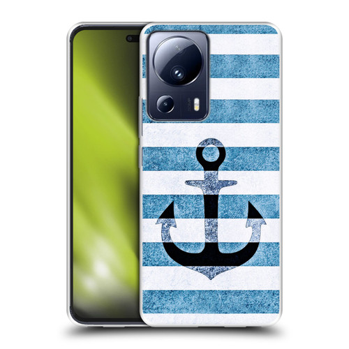 Monika Strigel Vintage Anchors Indigo Soft Gel Case for Xiaomi 13 Lite 5G