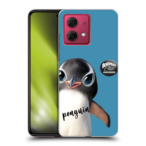 Animal Club International Faces Penguin Soft Gel Case for Motorola Moto G84 5G