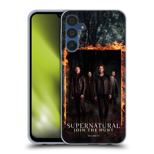 Supernatural Key Art Sam, Dean, Castiel & Crowley Soft Gel Case for Samsung Galaxy A15