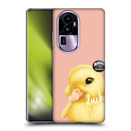 Animal Club International Faces Duck Soft Gel Case for OPPO Reno10 Pro+