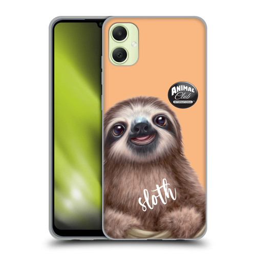 Animal Club International Faces Sloth Soft Gel Case for Samsung Galaxy A05