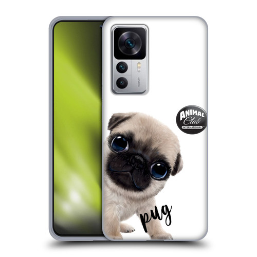 Animal Club International Faces Pug Soft Gel Case for Xiaomi 12T 5G / 12T Pro 5G / Redmi K50 Ultra 5G