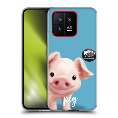 Animal Club International Faces Pig Soft Gel Case for Xiaomi 13 5G