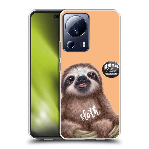Animal Club International Faces Sloth Soft Gel Case for Xiaomi 13 Lite 5G