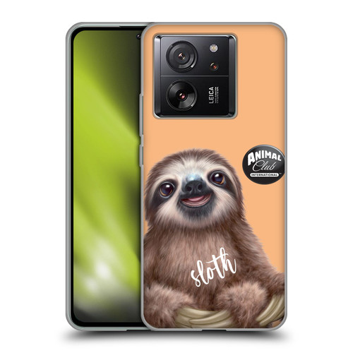 Animal Club International Faces Sloth Soft Gel Case for Xiaomi 13T 5G / 13T Pro 5G