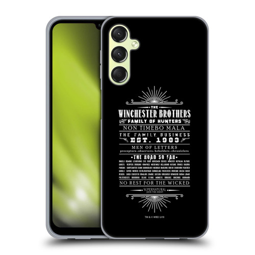 Supernatural Vectors Winchester Brothers Soft Gel Case for Samsung Galaxy A24 4G / M34 5G