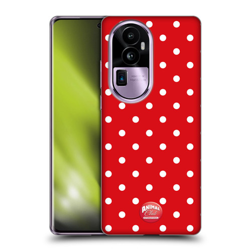 Animal Club International Patterns Polka Dots Red Soft Gel Case for OPPO Reno10 Pro+