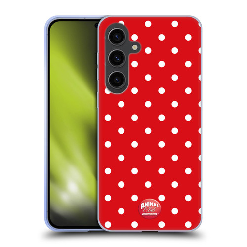 Animal Club International Patterns Polka Dots Red Soft Gel Case for Samsung Galaxy S24+ 5G