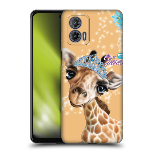 Animal Club International Royal Faces Giraffe Soft Gel Case for Motorola Moto G73 5G