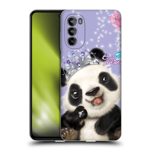 Animal Club International Royal Faces Panda Soft Gel Case for Motorola Moto G82 5G