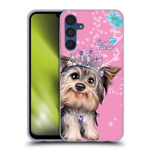 Animal Club International Royal Faces Yorkie Soft Gel Case for Samsung Galaxy A15