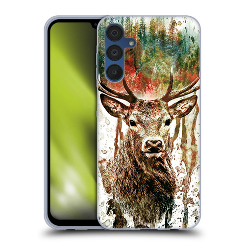 Riza Peker Animals Deer Soft Gel Case for Samsung Galaxy A15