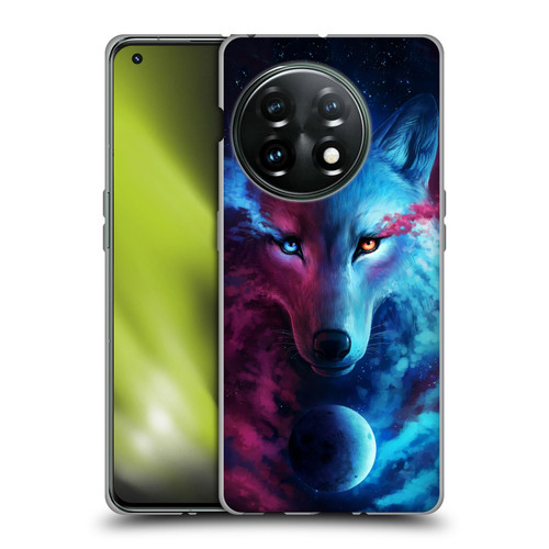 Jonas "JoJoesArt" Jödicke Wildlife Wolf Galaxy Soft Gel Case for OnePlus 11 5G