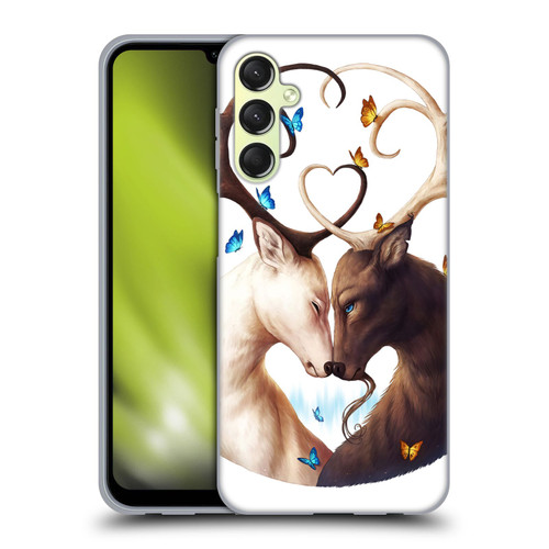 Jonas "JoJoesArt" Jödicke Wildlife Deer Soft Gel Case for Samsung Galaxy A24 4G / Galaxy M34 5G