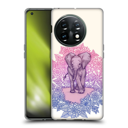 Micklyn Le Feuvre Animals Cute Baby Elephant Soft Gel Case for OnePlus 11 5G
