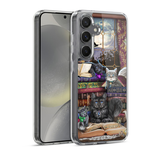 Brigid Ashwood Cats Storytime Cats And Books Soft Gel Case for Samsung Galaxy S24 5G & MagSafe