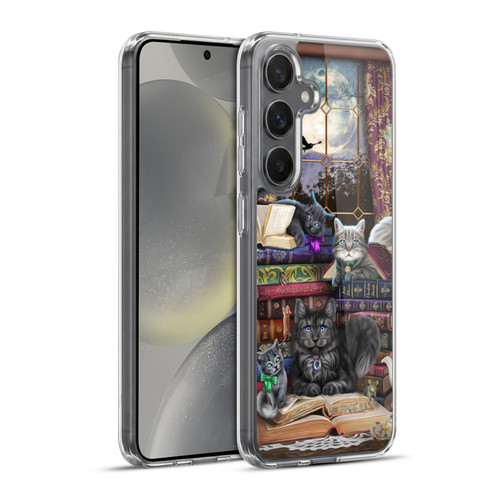 Brigid Ashwood Cats Storytime Cats And Books Soft Gel Case for Samsung Galaxy S24+ 5G & MagSafe