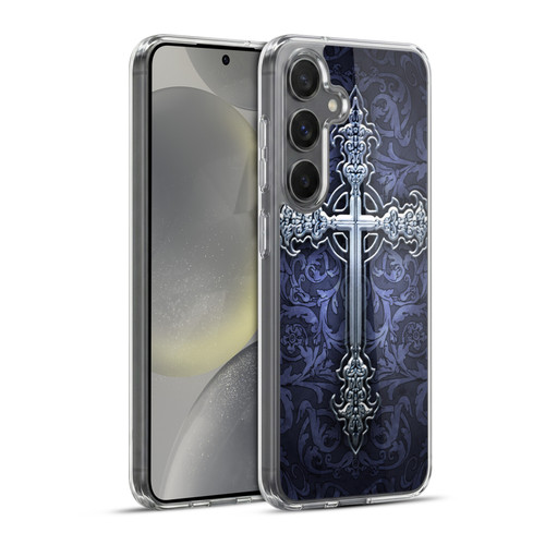 Brigid Ashwood Crosses Gothic Soft Gel Case for Samsung Galaxy S24+ 5G & MagSafe