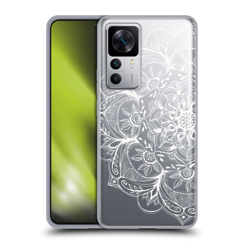 Micklyn Le Feuvre Lace White Mandala Soft Gel Case for Xiaomi 12T 5G / 12T Pro 5G / Redmi K50 Ultra 5G
