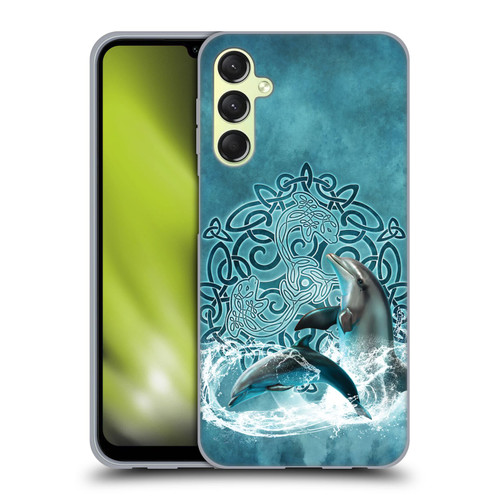 Brigid Ashwood Celtic Wisdom Dolphin Soft Gel Case for Samsung Galaxy A24 4G / M34 5G