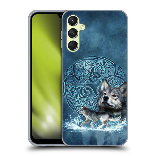 Brigid Ashwood Celtic Wisdom Wolf Soft Gel Case for Samsung Galaxy A24 4G / Galaxy M34 5G